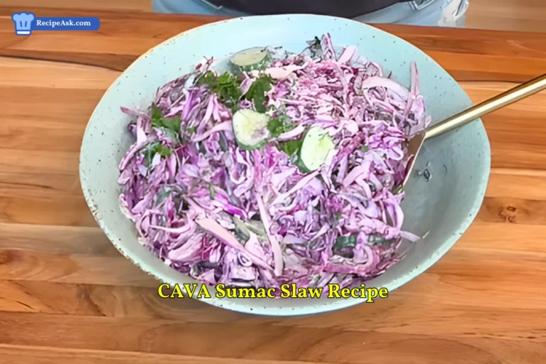 CAVA Sumac Slaw Recipe